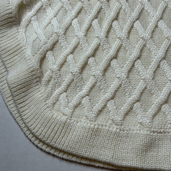 Calvin Klein Classic Cream CowlNeck Pancho Sweater Size Large Extra Large - Picture 13 of 16